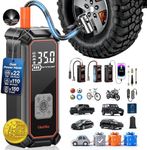 OlarHike Tire Inflator Portable Air Compressor, Battery Powered, 150PSI Dual Mode, Auto Air Pump for Car Tires, Motorcycle, Bicycle, Electric Pump with LED Light & Digital Pressure Gauge