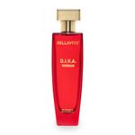 Bella Vita Luxury DIVA Eau De Parfum Perfume with Bergamot, Jasmine, Vanilla, Patchouli|Premium, Long Lasting Floral & Musky Fragrance for Women 100ML