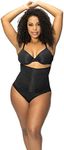 ROBERT MATTHEW Haute Women's Shapewear Waist Trainer Corset (Large, Black)