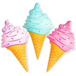 Novelty Place Inflatable Ice Cream Cone Giant Ice Cream Cone Blow Up Ice Cream Party Balloon Perfect for Summer Parties, Swimming Pools, Beaches, Celebrations, Birthdays, Outdoor Games and Decorations