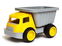 Hape Load & Tote Dump Truck Indoor/Outdoor Beach Sand Toy Toys, Yellow