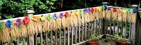 Luau Deck Party Fringe - Decorate your Garden Decking Area, 24 Foot X 12 Inch