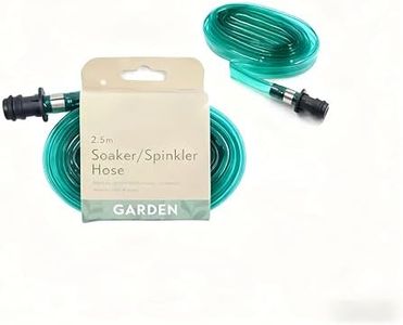 Set of 2 Pack 2.5m/7.5m Garden Soaker & Sprinkler Hose Lawn Water Plant Drip Irrigation Tube,Watering Seedlings Plant,Drip Sprinkler Tube Spray System (2.5M)