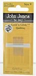 John James Gold'n Glide Quilting Needles-Size 9