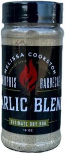 Melissa Cookston's Garlic Blend BBQ Rub, Award Winning Barbecue Rubs, 16 Oz