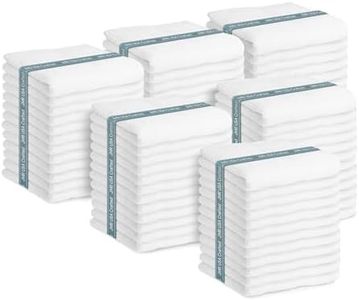 JMR Bulk-Friendly Essentials - Practical Cotton Towels - Economical 22" by 44" Multi-Purpose Towel - Absorbent, Quick-Drying, Soft, Lightweight - Ideal for Pool, Gym, Spa (White) - 72 Pack