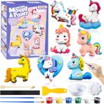 SAJANI DIY 3D Mould and Paint Kit, Multicolor Plaster Figurine Set with Pigments, Palette & Mold, Painting Art & Craft Set -Gift Toys for 3 4 5 6 7 8+ Year Old Boys & Girls (Unicon)