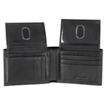 J. Buxton Emblem Double ID Billfold Wallets, Black