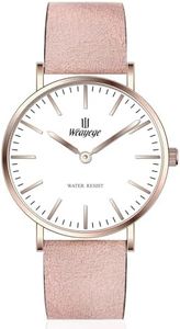 Weayege Montre Femme,Montre à Quartz Analogique pour Femme,Montre élégante avec Bracelet en Cuir,Montre de Luxe pour Femme avec Montre-Bracelet créative pour Femmes Filles Dames,3ATM étanche,