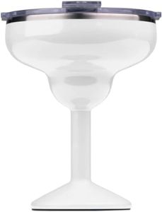 ORCA Rita | Temperature Insulated, Stainless Steel Margarita Glass, Lidded Tumbler for Cocktails, Wine & Cold Drinks — Pearl Gloss