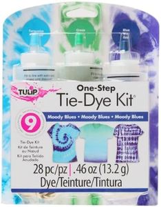 Tulip Tulip One Step Tie Dye Kit: Moody Blues Blue Tie Dye Tie Dye, Moody Blues, 3 Colors, 28 Pieces