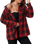 Deer Lady Plaid Flannel Shirts for 