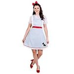 Fun Shack Dorothy Costume Adult Women, Dorothy Halloween Costume, Adult Dorothy Costume Adults, World Book Day Costume Adult - XX-Large