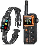 AI Dog Shock Collar (10-120Lbs) - 3300FT Dog Training Collar with Remote, IPX7 Waterproof Collar with Beep, Vibration, Safe Shock for Large Medium Small Dogs, Keypad Lock and Flashing Light