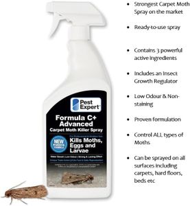 Pest Expert Carpet Moth Killer Spray 2x1L – Fast Acting Professional Treatment
