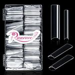 Ranrose 600PCS Clear Extra Long No Curve Nail Tips
