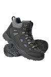 Mountain Warehouse Adventurer Mens Waterproof Boots - IsoDry Shoes with Synthetic Upper, Mesh Lining, Deep Lugs & EVA Cushioning - Spring Summer, Hiking & Outdoors Black Adult Shoe Size 10