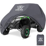 XYZCTEM UTV Cover,Outdoor Waterproof All-Weather Protection UTV Cover Compatible with Polaris RZR Can-Am Yamaha Honda Kawasaki Suzuki,and More.115 Lx65 Wx75H(Grey,2-3 Seater)