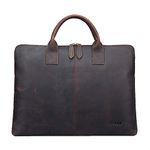 S-zone Leather Briefcase