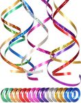 Shiny Curling Ribbon Set, 16 Rolls 5mm Metallic Multicolor Crimped Balloon String Gift Wrapping Ribbon Bow Ribbon Christmas Ribbon for Wedding Crafts Florist Flower Gift Wrapping Party Decor(10m/Roll)