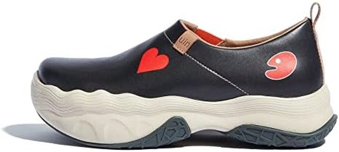 UIN Women's Art Travel Walking Shoes Slip On Casual Lightweight Wide Toe Chunky Fashion Sneaker Toledo Ⅴ Lovely Myna (5)