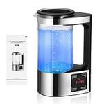 2L Hydrogen Water Bottle Generator, Hydrogen Rich Water Machine, Large Capacity Water Purifier Hydrogen Rich Water Filter with Thermostat Function and LED Touch Screen for Home Travel