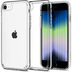 Spigen iPhone SE 2022 Case, Designed for iPhone SE Case 2022, iPhone SE 2020 Case, SE 3, iPhone 8 Case, iPhone 7 Case Ultra Hybrid [Anti-Yellowing PC Back] - Crystal Clear