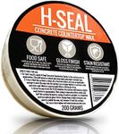 H-SEAL Concrete COUNTERTOP/WORKTOP Wax | Food Safe | Gloss Finish | Increased Stain Resistance | High Temp (Includes: Wax Applicator & Polishing Cloth) (200G Kit)