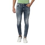 Low-Rise, Slim Thigh, and Tapered Ankle Length Men's Jeans |Tapered Fit|Springsteen |Low Rise Slim Thigh|78% Cotton 20.6% Polyster 1.4% Spandex Mid Blue