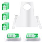 30 Pieces Disposable Aprons Plastic Aprons for Kids (26 x 22 inches), Small Clear Waterproof Oil Proof Disposable Aprons, Children Kids Disposable Aprons for Painting, Kitchen Cooking