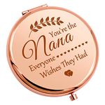 Nana Gifts Grandma Gift from Granddaughter Compact Makeup Mirror Grandmother Appreciation Gift for Best Nana Gigi Travel Makeup Mirror Grandma Gifts Christmas Birthday Gifts