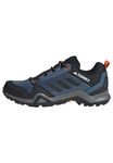 adidas Men's Terrex AX3 Gore-TEX Hiking Shoes Sneaker, Wonder Steel/Core Black/Orange, 11 UK