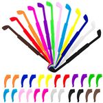 CKANDAY 12 Pack Anti Slip Kids/Adult Eyeglasses Straps with 12 Pair Ear Grip Hooks, Safety Glass Holders Eyewear Retainer for Sports Men Women Eye Protection -12 Colors