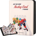 Hockey Card Binder with Sleeves, 900 Pockets 3-Ring Metal card Holder Protector Album, Card Storage Organizer Display Case Compatible with upper deck Trading Card, Sport, Football, Baseball, TCG Cards