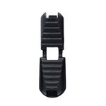 25 Pack Zipper Pull Cord Lock Cord Ends Black Buckle for Paracord Cord ,Shoes,Molle Backpack