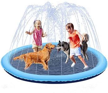 Splash Pad - Splash Pad for Dogs and Kids, Dog Splash Pad 67'', Inflatable Water Summer Pool Toys, Outdoor Play Mat for Kids & Toddlers - Navy