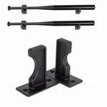 BOOSTEADY Baseball Bat Wall Mount, Softball Baseball Bat Holder,2 Pack Bat Wall Rack Hangers for Wall Holder for Horizontal Display