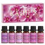 ARVIDSSON Ladies Eessential Oils Gift Set, Women Floral Fragrance Oil for Diffuser, Lavender, Rose Geranium, Vanilla Sugar, Peony, Magnolia, Wisteria, Gift for Women