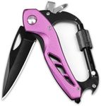 FUNBRO Pink Multitool Carabiner Kni