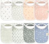 8-Pack Baby Bibs for Boys, Girls - 