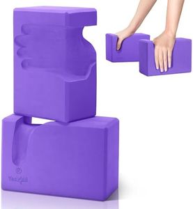 Yes4All Yoga Blocks 2 Pack Push Up Blocks Accessories, Comfort Wrist Support Equipment for Women Men Beginners, EVA Foam Brick for Grip Strength Balance Fitness and Exercise