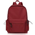 BITUOR School Backpack, Casual Daypack Women, Causal Travel Vacation School Bags, High School Bag College Backpack, Work Daypack Lightweight Rucksack Secondary School Bookbag for Teenage Girls, Red