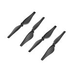 RC Drone Propeller, 4 Pair RC Drone Carbon Fiber Propeller Blades for Tello (Black)