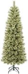 National Tree Company First Traditions Arcadia Pine Cashmere Slim Christmas Tree with Hinged Branches, 6 ft