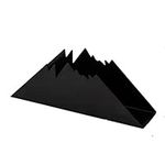 Creative Snow Mountain Napkin Holder Vertical Paper Towel Holder Restaurant Hotel Cafe Dining Table Iron Triangle Napkin Holder - Black