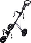 Fast Fold Unisex's Force 3 Wheel Push Pull Golf Trolley, Black