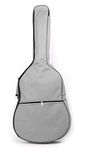 Bray Full Size Rocky Grey Guitar Cover Case Padded Gigbag For Any Acoustic, Electric, Bass And Classical Guitar With Carry Handle & Shoulder Straps (Max. 41")