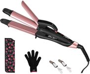 2 in 1 Travel Curling Flat Iron Dua