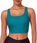 Hilor Underwire Bathing Suit for Women Ocean Depths Full Coverage Bikini Top Longline Sports Bra Midkini Swimsuit Tops Only 6-8