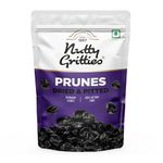 Nutty Gritties California Pitted Prunes - Dried Fruit Plums | Resealable Pouch (Pack of 2-200GMS Each) - 400GMS